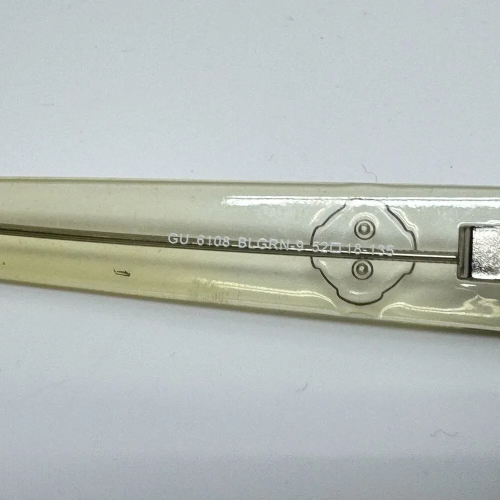 Guess GU 6108 BLGRN-9 52-18-135 Green/Gold Metal Full Rim Eyeglasses Frame 14576